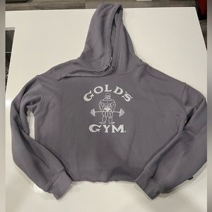 Gold’s gym cropped hoodie